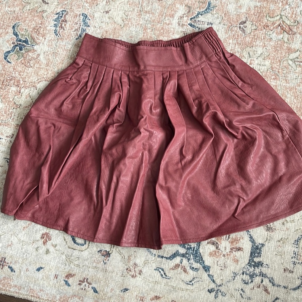 Shine star leather skirt. Size small.